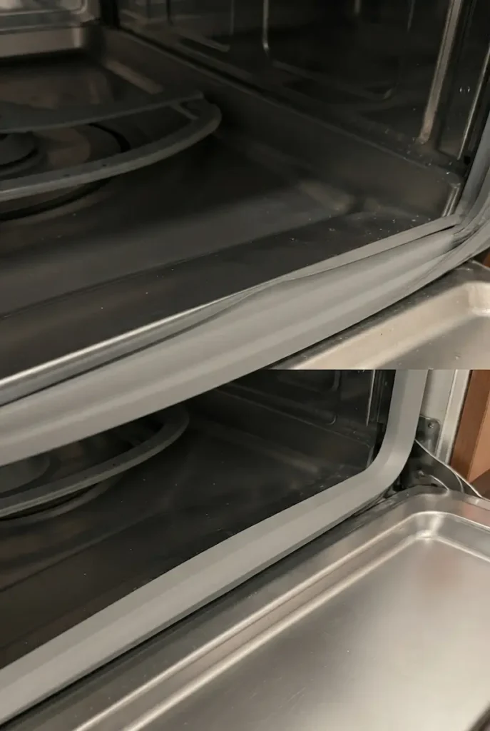 Bosch dishwasher with new door gasket sealed and leak fixed after repair in Southfield Michigan