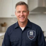 Marcus Bell, founder of Motor City Appliance Pros, providing expert appliance repair in a Detroit, Michigan kitchen. Our trusted Detroit appliance repair company offers licensed and insured local service.